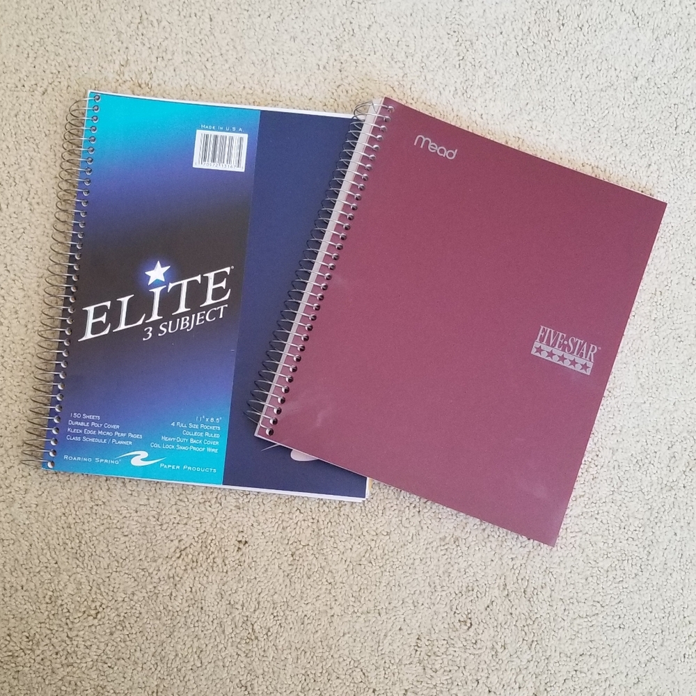 Mead 3 Subjects Note Book, Set of 2